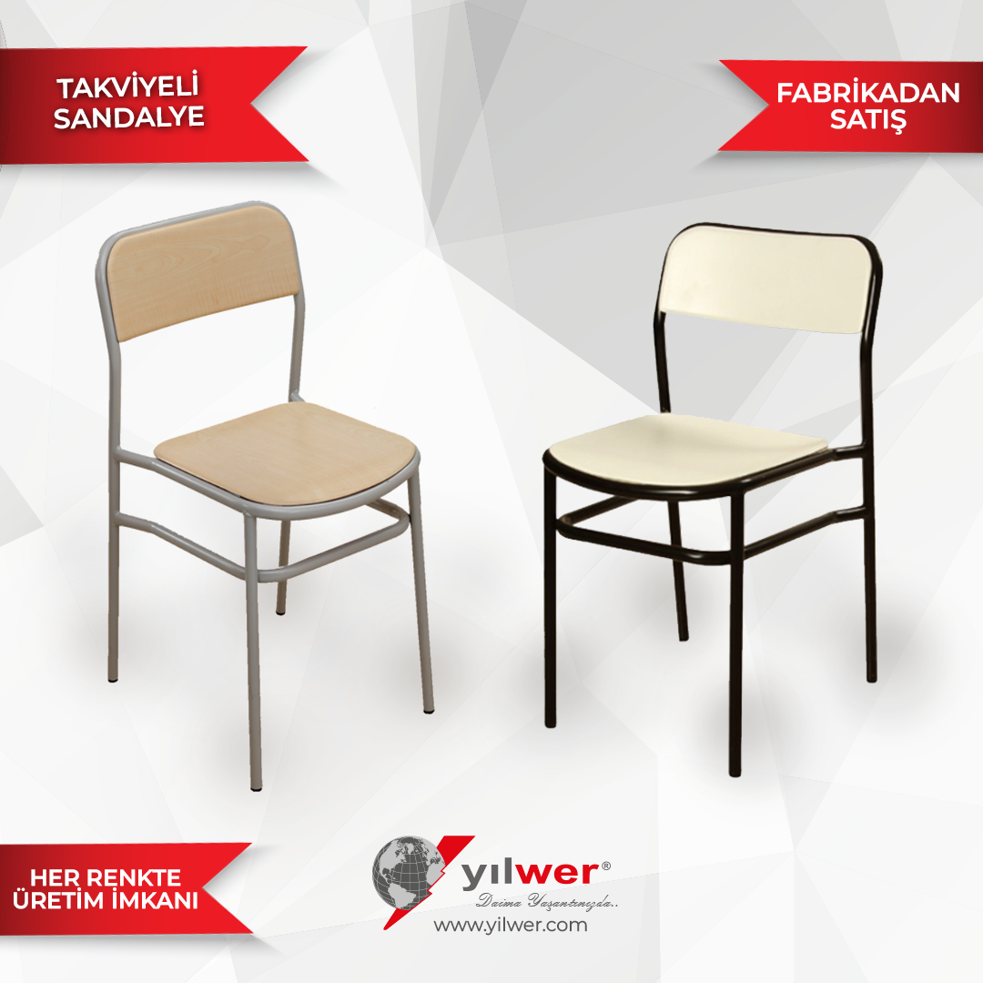 Takviyeli Metal Werzalit Sandalye 